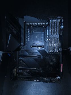 Rog strix B650E-F gaming wifi mother board with 32gb trident z royal ram