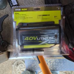 Ryobi 40 Volt Lithium Battery 