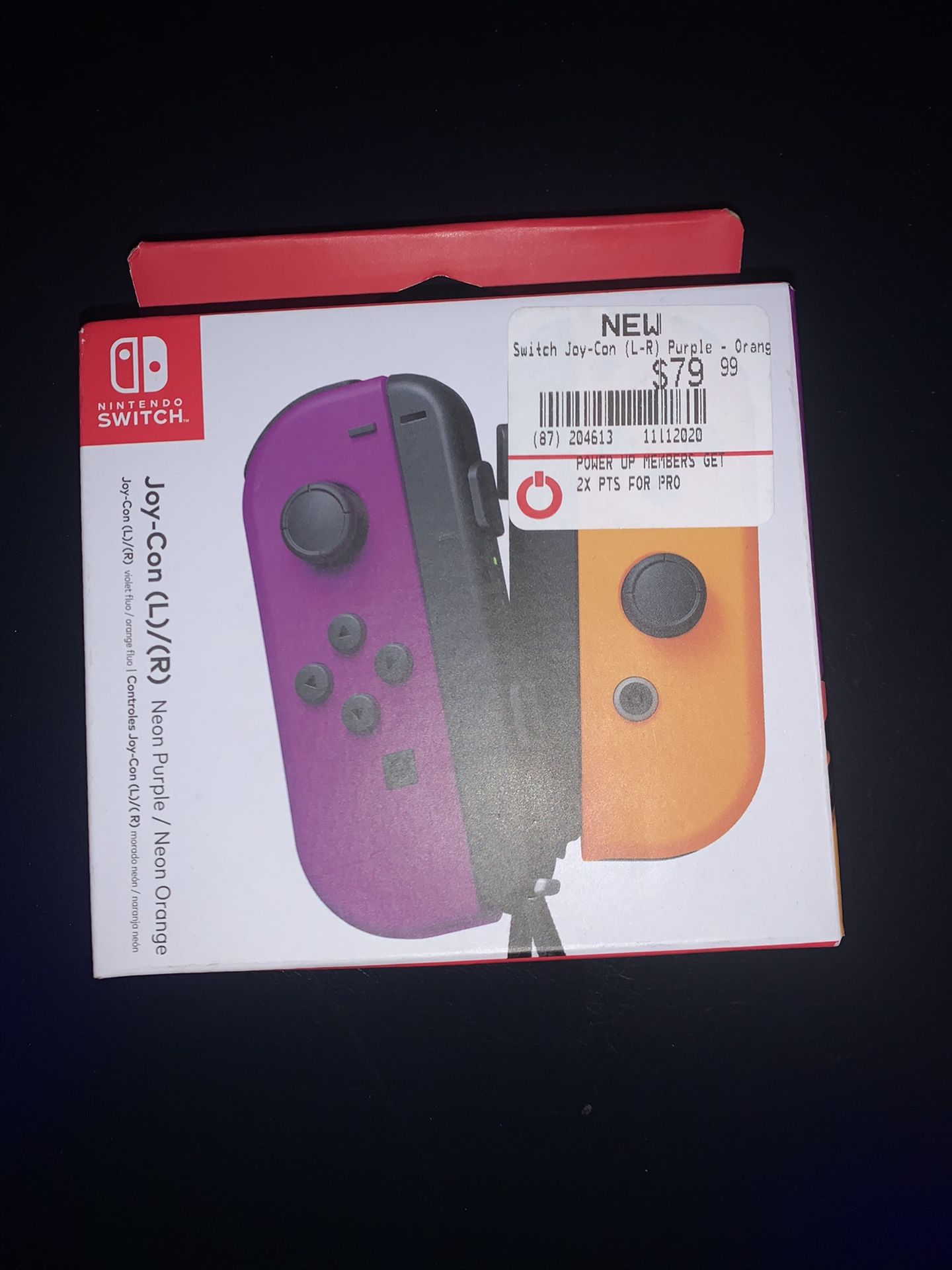 Nintendo Switch Controller Purple/Orange Brand New!