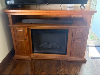 TV stand with electric fireplace