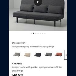 Ikea Nyhamn Futon Couch 