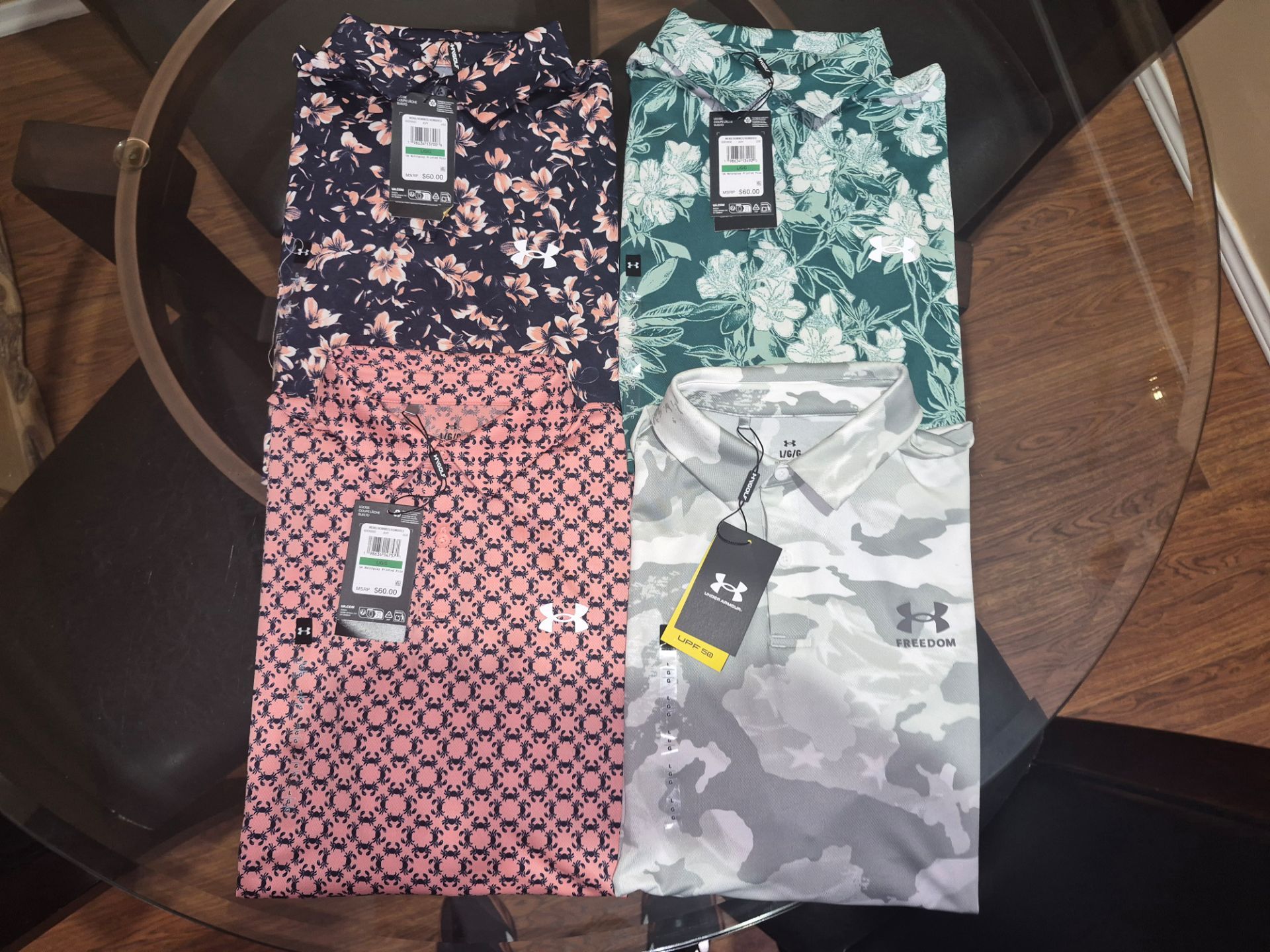 NEW UNDER ARMOUR GOLF POLOS