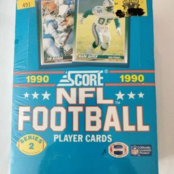 Factory sealed box of 1990 Score NFL series 2, football cards
