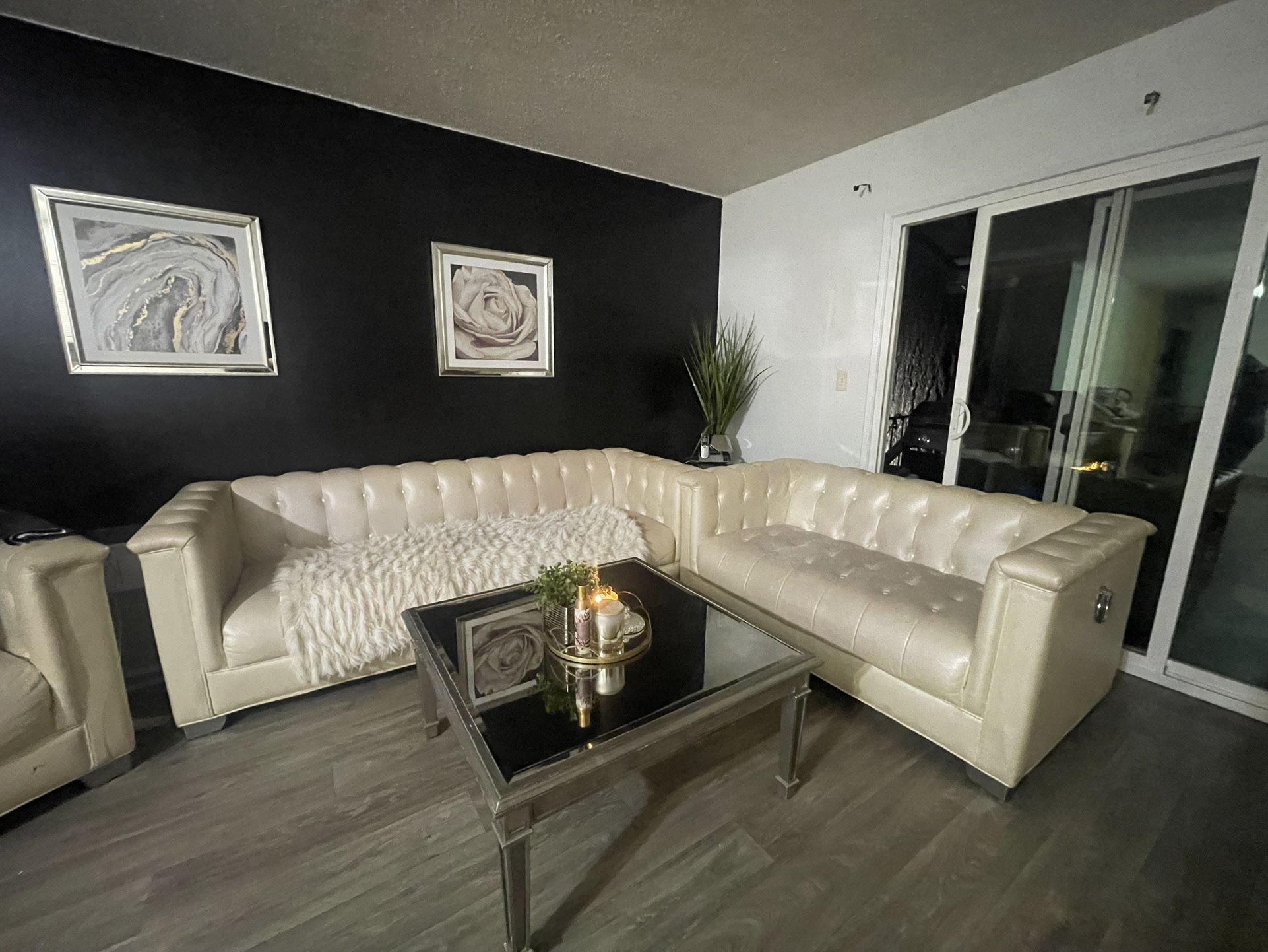 3pc Sofa Set And Coffee Table