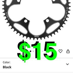 KTKEET - 130BCD Chainring 58T Round Narrow Wide Chainring 5 Bolts Bicycle Chainwheel for 8-12 Speed Road Bike Folding Bicycle
