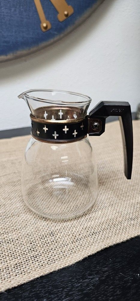 Vintage Pyrex Silex Atomic Starburst Coffee Carafe