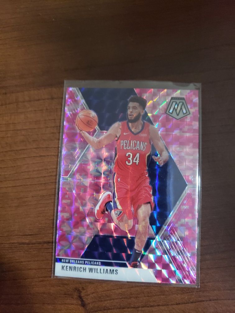 KENRICH WILLIAMS MOSAIC PINK PARALLEL CARD