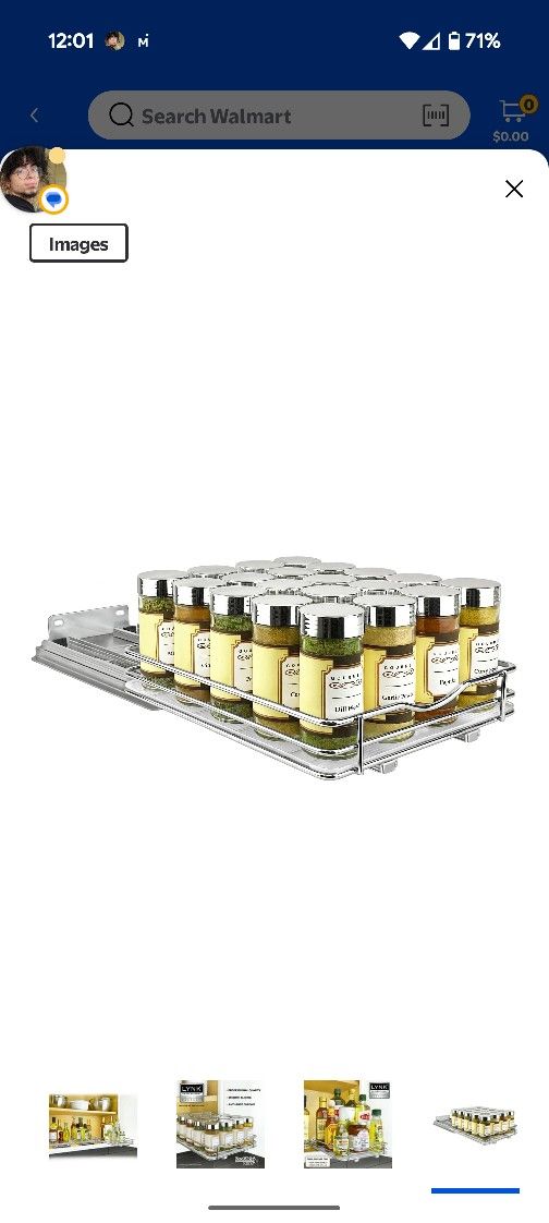 LYNK PROFESSIONAL 8-1/4" Wide Pull Out
Spice Rack Organizer for Cabinet
