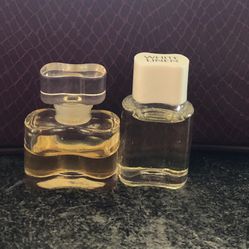 Estee Lauder White Linen Vintage Mini Perfume (2 Bottles) as seen in photo .12/.09