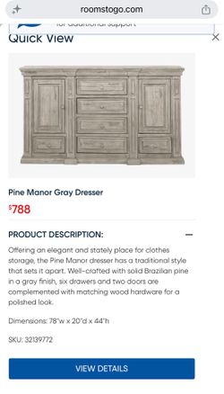 Cindy Crawford Pine Manor Dresser & Chest
