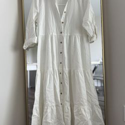 White Summer Beach Dress