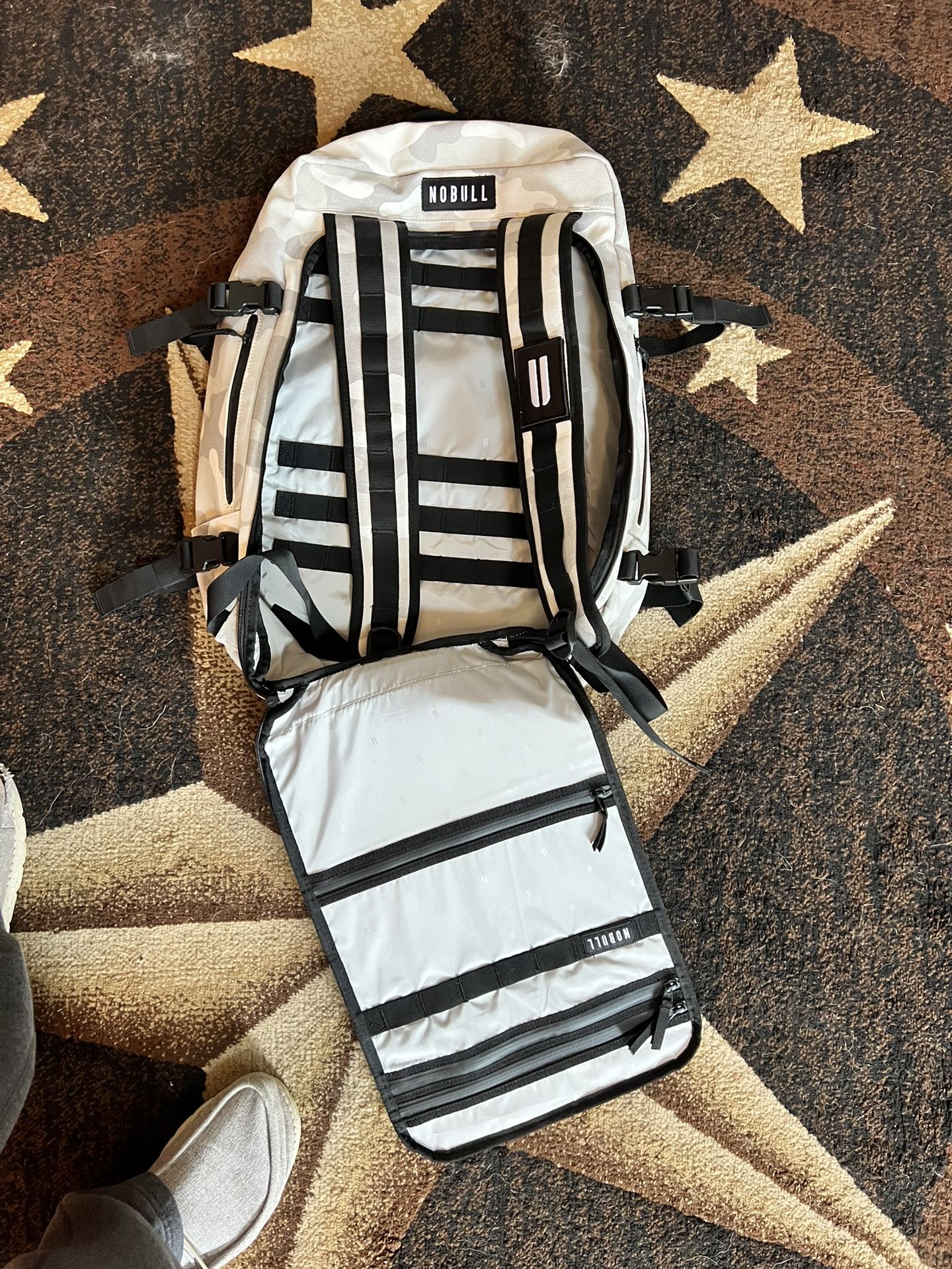 NOBULL Tactical Backpack – White Camo – Excellent Condition