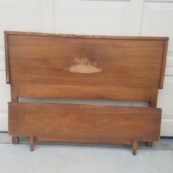Vintage Wood Headboard Twin