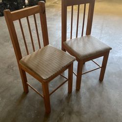 Wood Chairs With Fabric Seats