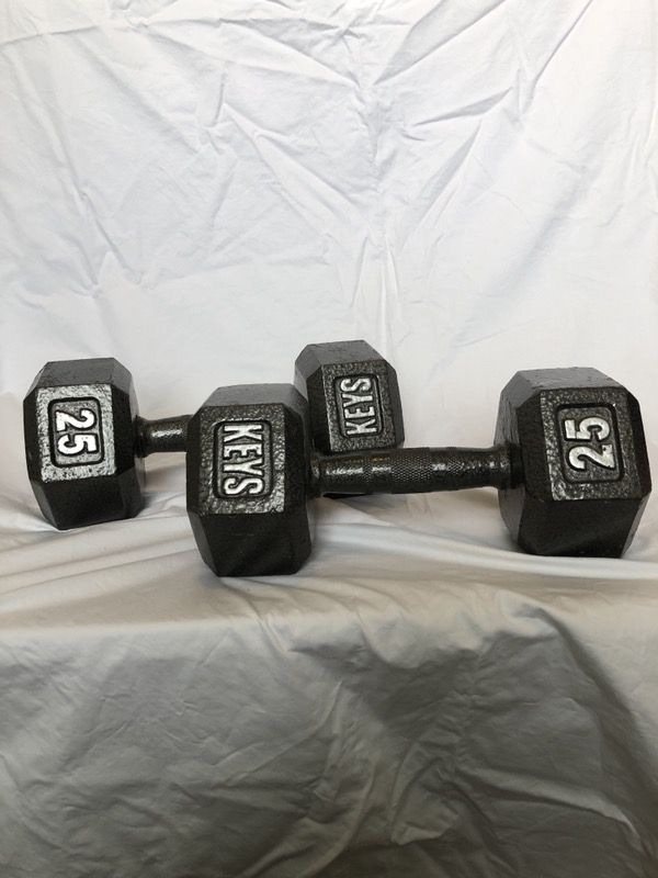 25 Ibs Keys dumbbells