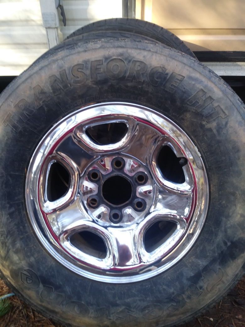 Silverado stock chrome rims