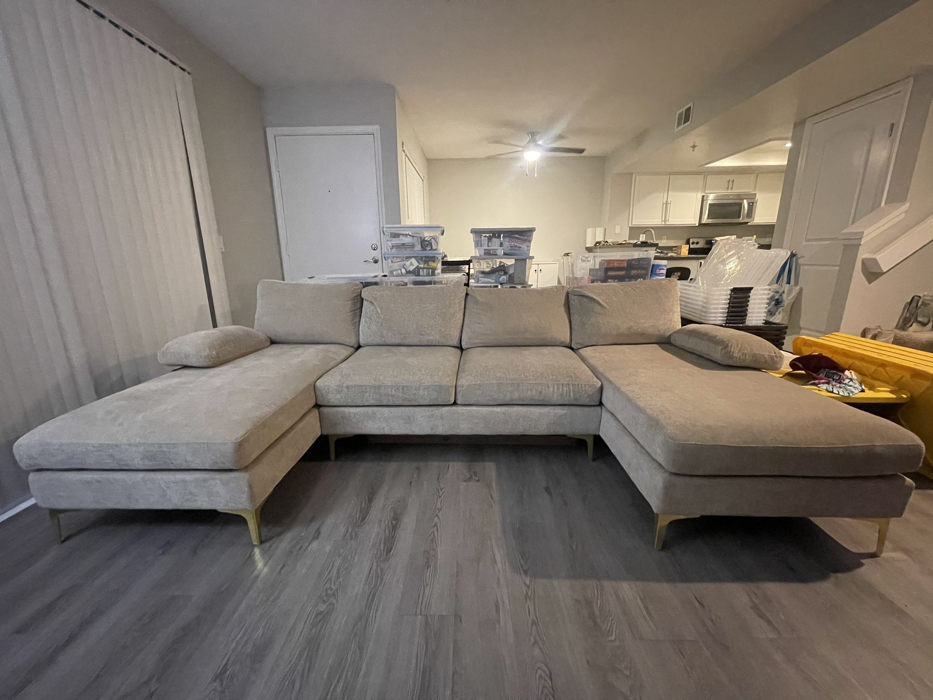 Beige Sectional Couch