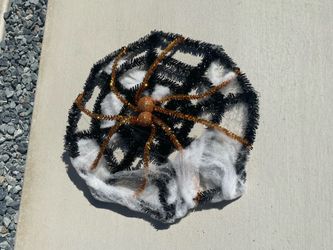Halloween Spider Web Wreath Decoration