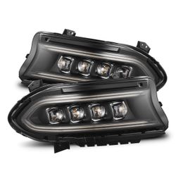 2015 2016 2017 2018 2019 2020 2021 2022 2023 Dodge Charger NOVA-Series LED Projector Headlights Black