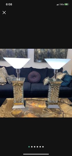 Crystal Lamps ( Pair)