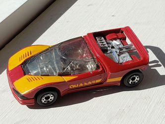1986 Matchbox Burnt Red/Yellow Peugeot Quasar Car 1:57 - Macau