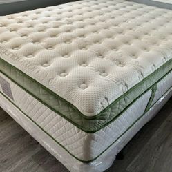 Ck Organic Elite Superior Hybrid Cool Gel Memory Foam Pillow Top 14inch Mattress!!