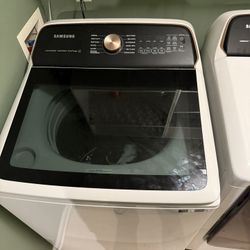 Samsung SmartCare Top Load Washer and Electric Dryer