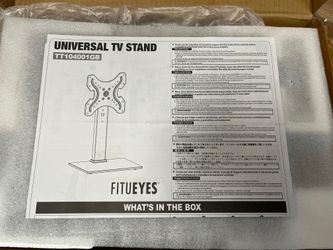 FITUEYES Universal Tabletop TV Stand with Swivel Mount for 19-40 Inch Tvs,Hold Up to 88 LBS