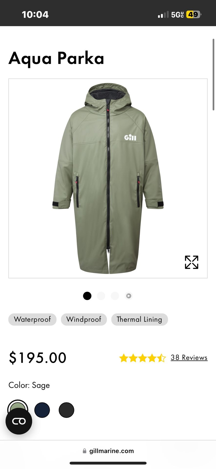 Gill Aqua Parka