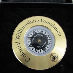 Weems & Plath Colonial Williamsburg Foundation Solid Brass Nautical Compass
