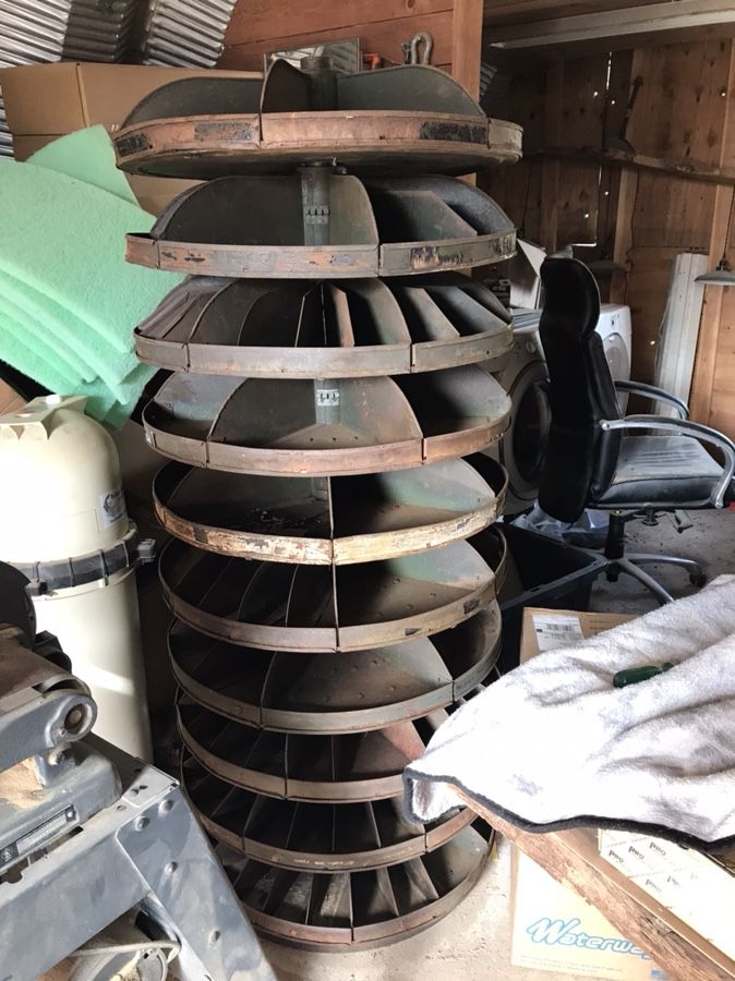 Vintage/antique Rotating Hardware Bin. Roto Bin