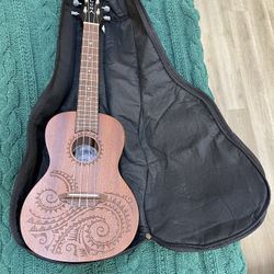 Luna Tattoo Mahogany Concert Ukulele