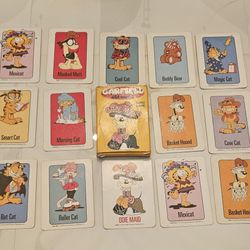 1978 Collectible Vintage Odie Garfield  Playing Card Game 