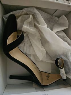 Black ankle heels