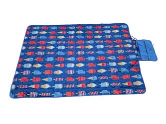 Mainstays Red White And Blue Summer Ice Cream Patriotic Outdoor Picnic Blanket
