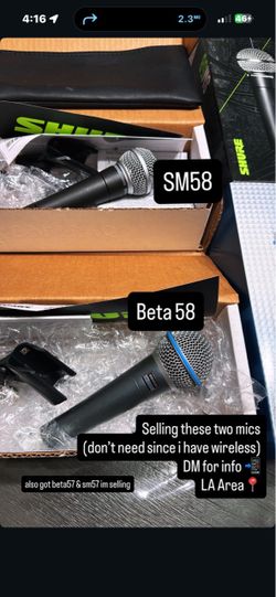 Shure SM58 & Shure Beta 58