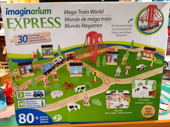 Wooden Train Track Set