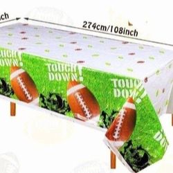 Football Theme Table Cover Disposable Rectangular