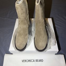 Veronica Beard Creswell Shearling Mid-Calf Boots
