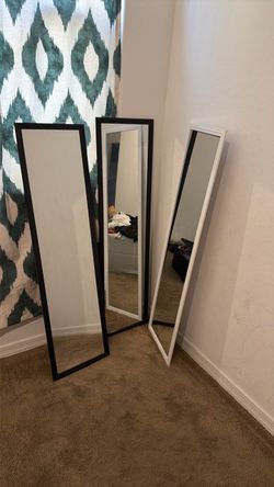 Full Length Floor Mirrors Set of 3