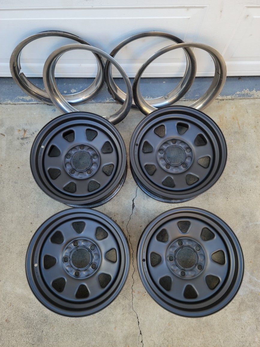 Steel 5 on 5 lug Chevrolet Wheels, 15
inch, Made in USA