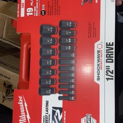 Milwaukee 1/2 Socket Set 