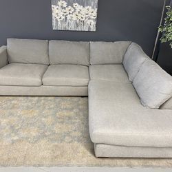 Gray Comfy Sectional Couch 