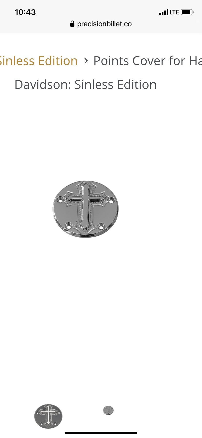 Prescision billet 5 hole points cover off 2015 street glide ! Made from aircraft aluminum !