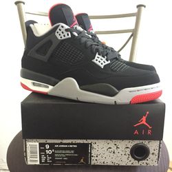 NEW Nike Air Jordan 4 Retro Bred 2019