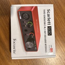 Focusrite Scarlett Solo Audio Interface