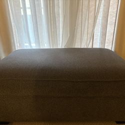 FREE Grey Fabric ottoman w/ storage 