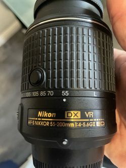 Camera Lens Nikon DX VR AF-S NIKKOR 55-200mm ED