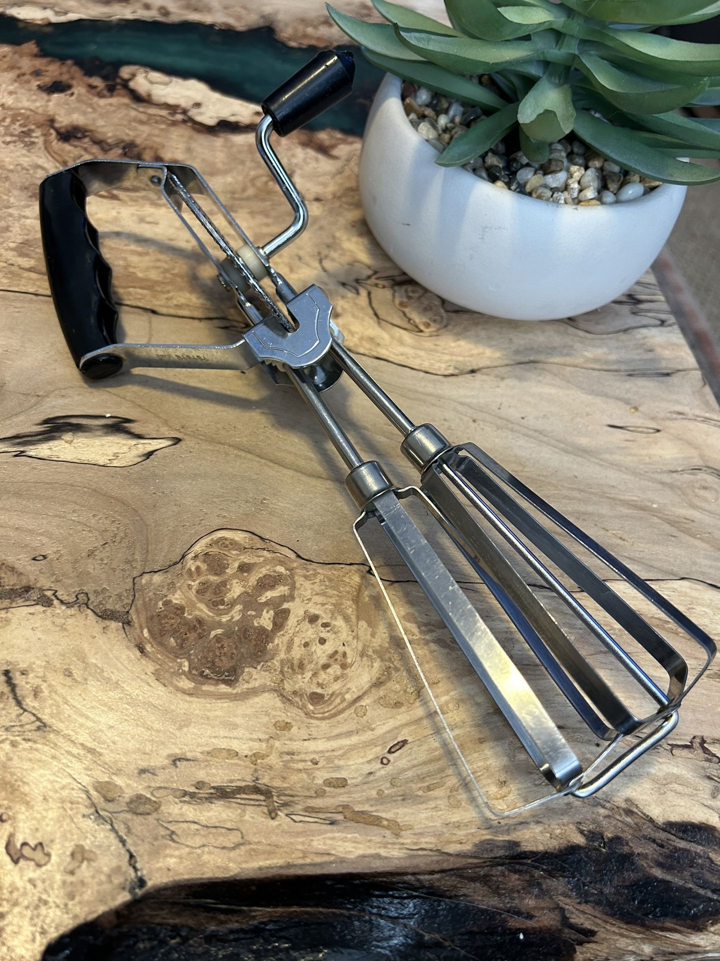 Vintage Egg Beaters/Mixer- Stainless Steel- Like new!