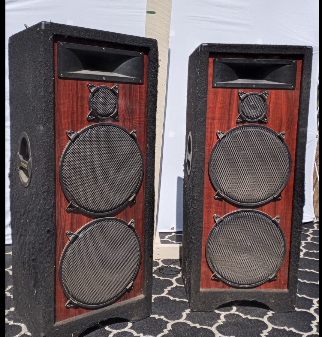 4 15”s Pro Studio Speakers 
